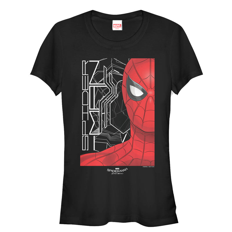 Junior's Marvel Spider-Man: Homecoming Face T-Shirt