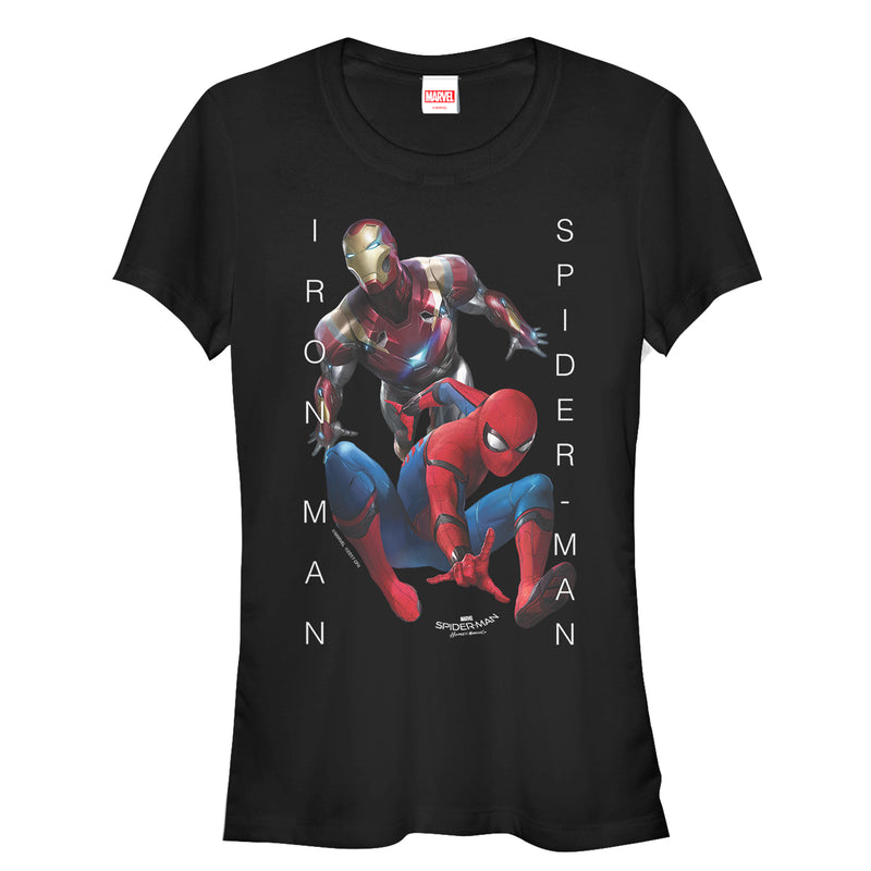 Junior's Marvel Spider-Man: Homecoming Iron Man Action T-Shirt