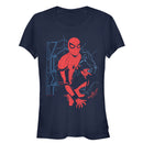 Junior's Marvel Spider-Man: Homecoming Messy Web T-Shirt