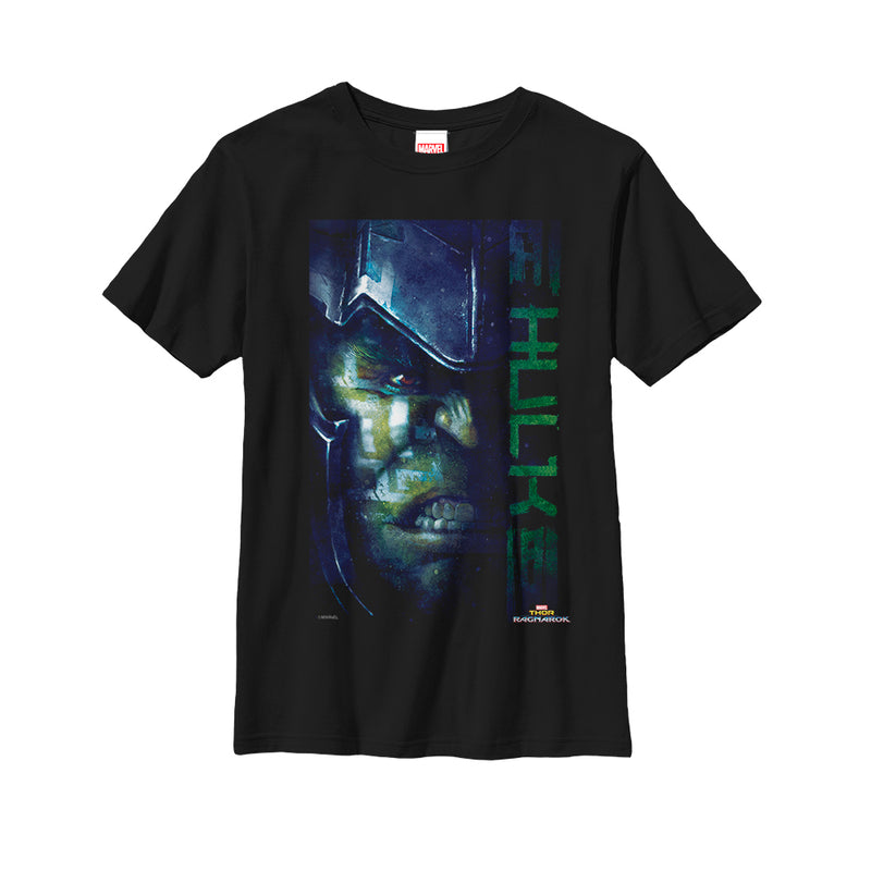 Boy's Marvel Thor: Ragnarok Hulk Face T-Shirt