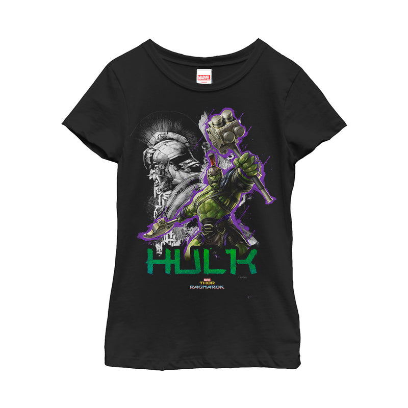Girl's Marvel Thor: Ragnarok Hulk Weapon T-Shirt