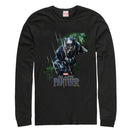 Men's Marvel Black Panther 2018 Jungle Silhouette Long Sleeve Shirt