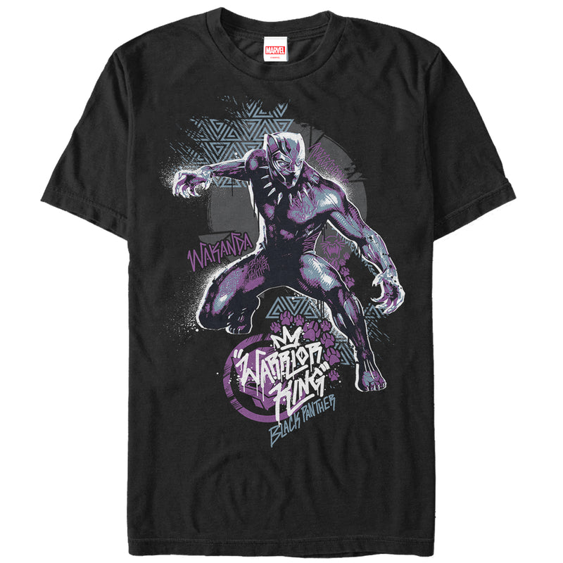 Men's Marvel Black Panther 2018 Paw Prints T-Shirt