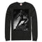Men's Marvel Black Panther 2018 Grayscale Pose Long Sleeve Shirt