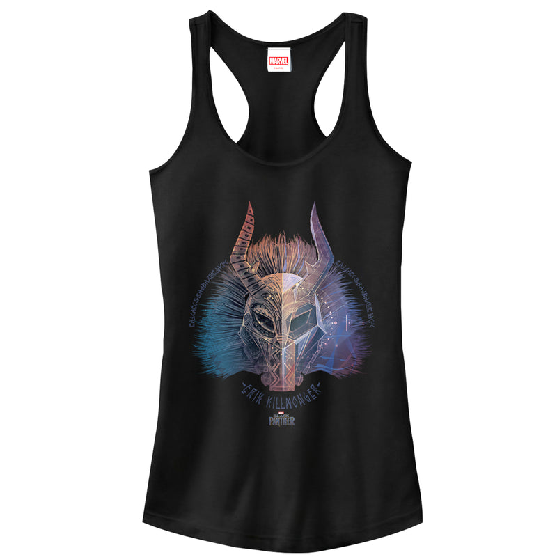 Junior's Marvel Black Panther 2018 Erik Killmonger Racerback Tank Top