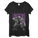 Women's Marvel Black Panther 2018 Geometric Pattern Scoop Neck