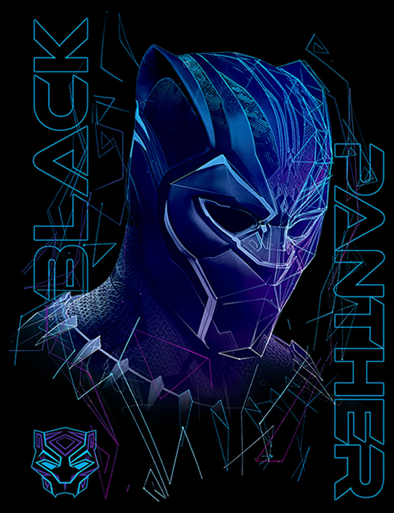 Men's Marvel Black Panther 2018 3D Pattern Pull Over Hoodie
