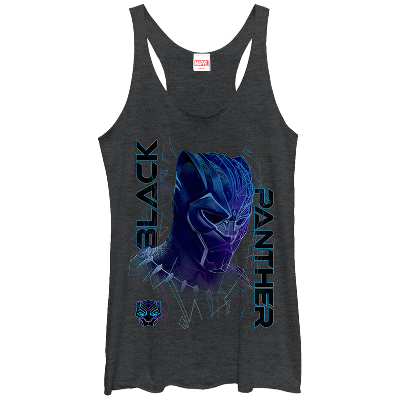 Women's Marvel Black Panther 2018 3D Pattern Racerback Tank Top