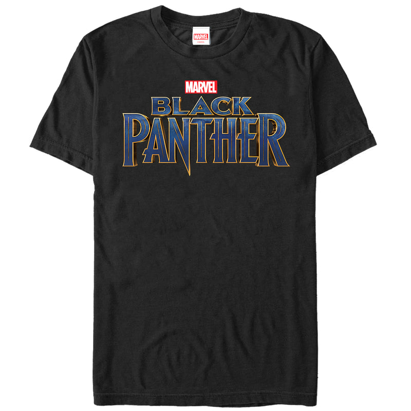 Men's Marvel Black Panther 2018 Text Logo T-Shirt