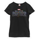 Girl's Marvel Black Panther 2018 Text Logo T-Shirt