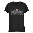 Junior's Marvel Black Panther 2018 Text Logo T-Shirt