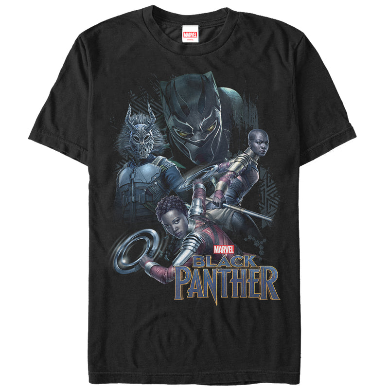 Men's Marvel Black Panther 2018 Character View T-Shirt