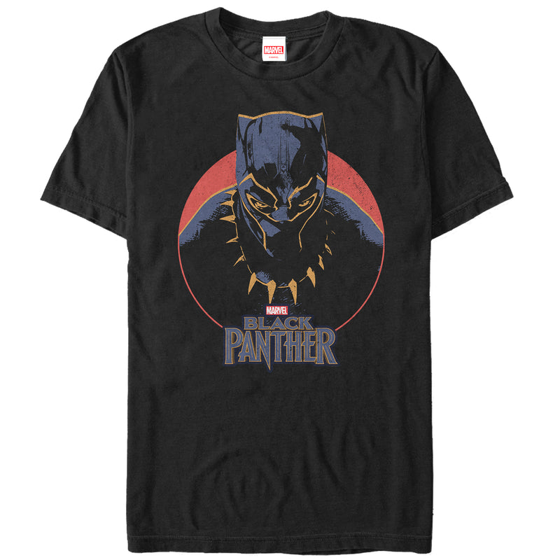 Men's Marvel Black Panther 2018 Retro Circle T-Shirt