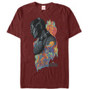 Men's Marvel Black Panther 2018 Artistic Pattern T-Shirt