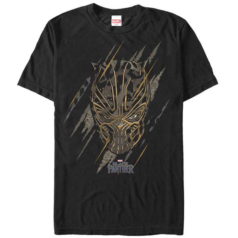 Men's Marvel Black Panther 2018 Jaguar Scratch Print T-Shirt