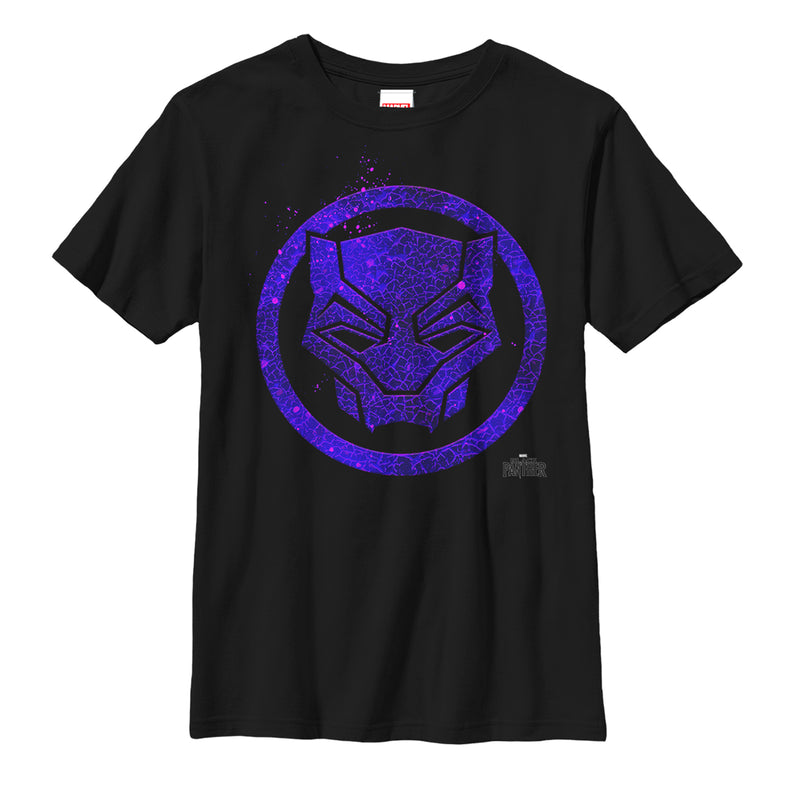 Boy's Marvel Black Panther 2018 Ember Mask T-Shirt