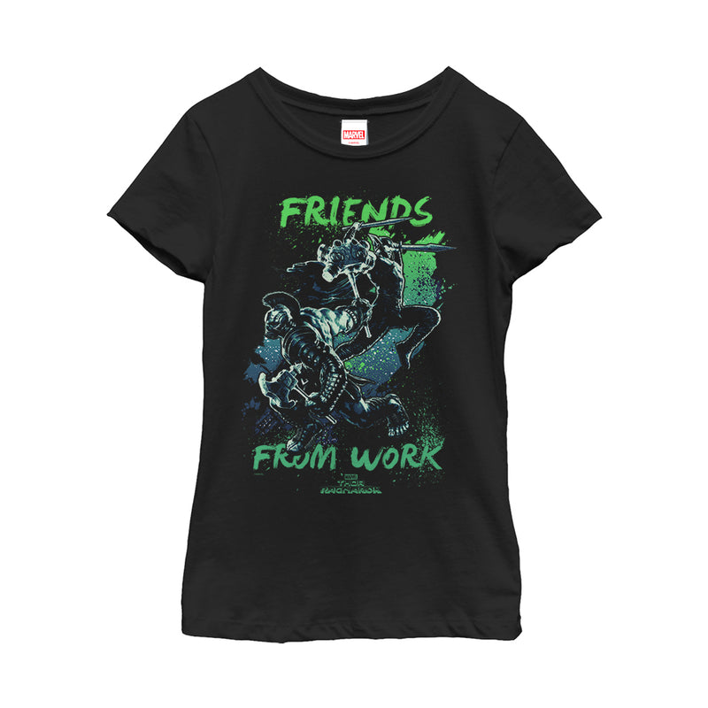 Girl's Marvel Thor: Ragnarok Work Friends T-Shirt
