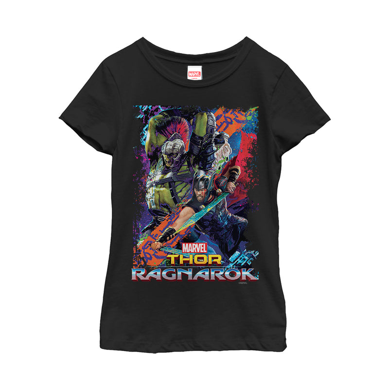 Girl's Marvel Thor: Ragnarok Hulk Color Frame T-Shirt