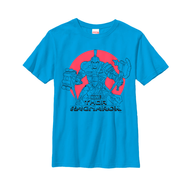 Boy's Marvel Thor: Ragnarok Hulk Sunset T-Shirt