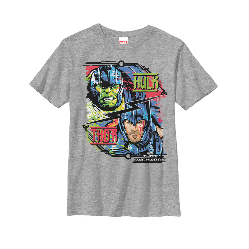 Boy's Marvel Thor: Ragnarok Hulk Cartoon T-Shirt