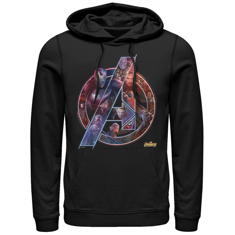 Men's Marvel Avengers: Infinity War Logo Pull Over Hoodie