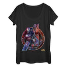 Women's Marvel Avengers: Infinity War Logo Scoop Neck