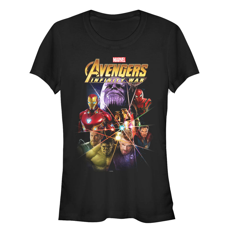 Junior's Marvel Avengers: Infinity War Prism T-Shirt