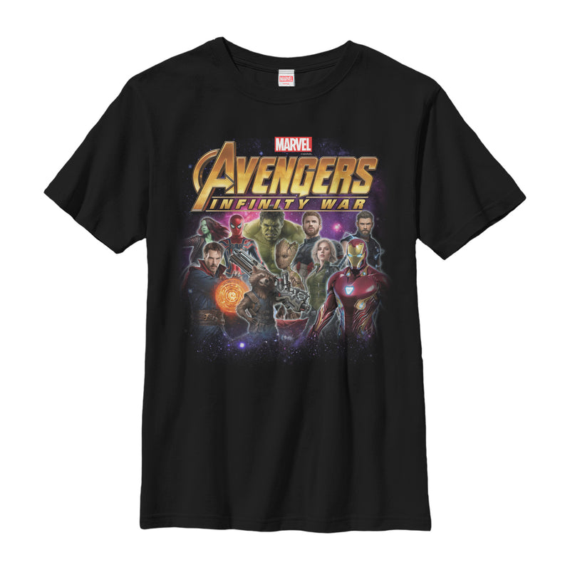 Boy's Marvel Avengers: Infinity War Character Shot T-Shirt