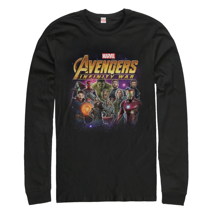Men's Marvel Avengers: Infinity War Character Shot Long Sleeve Shirt
