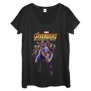 Women's Marvel Avengers: Infinity War Thanos Entourage Scoop Neck