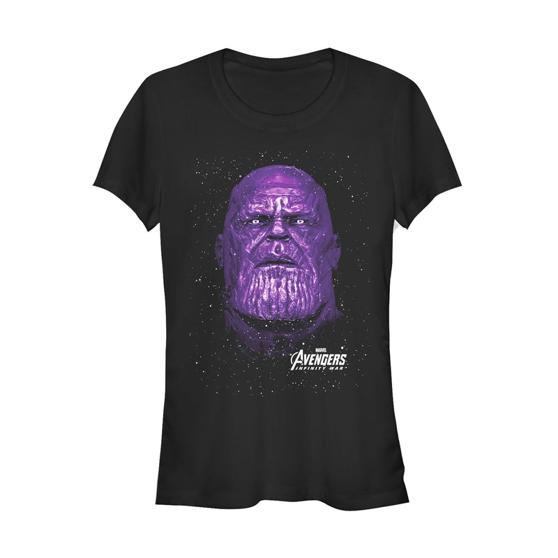 Junior's Marvel Avengers: Infinity War Thanos Portrait T-Shirt