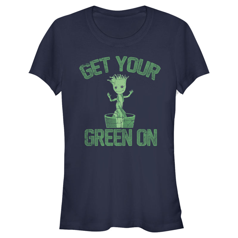 Junior's Marvel St. Patrick's Day Get Your Groot On T-Shirt