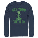 Men's Marvel St. Patrick's Day Get Your Groot On Long Sleeve Shirt