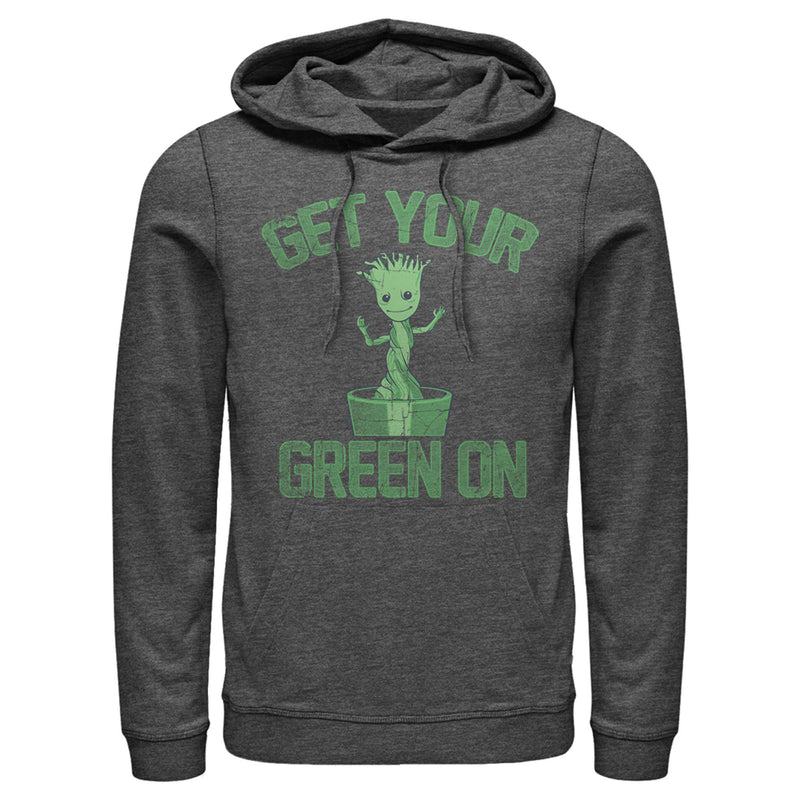 Men's Marvel St. Patrick's Day Get Your Groot On Pull Over Hoodie