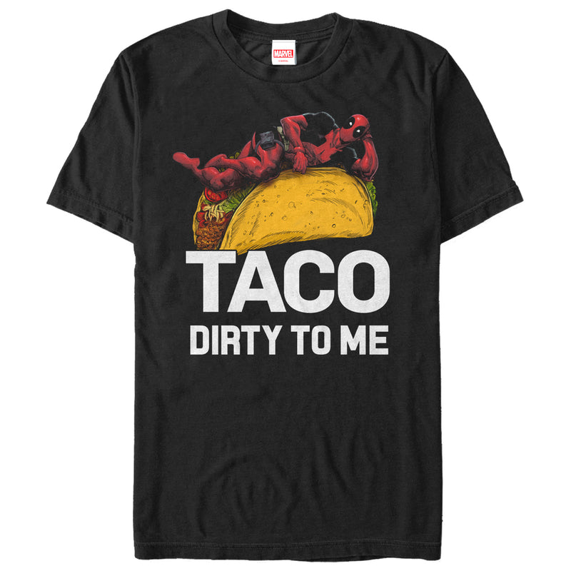 Men's Marvel Deadpool Taco Dirty to Me T-Shirt
