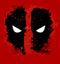 Men's Marvel Deadpool Reverse Mask Splatter T-Shirt