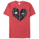 Men's Marvel Deadpool Heart Mask T-Shirt