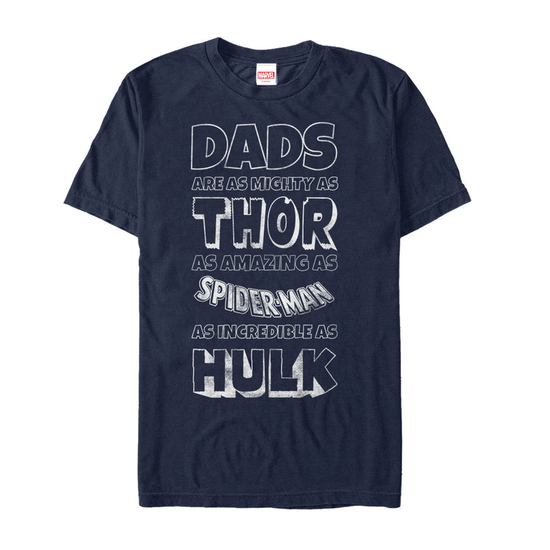 Men's Marvel Father's Day Avengers Dad Traits T-Shirt