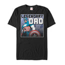 Men's Marvel Father's Day Captain America Legend T-Shirt