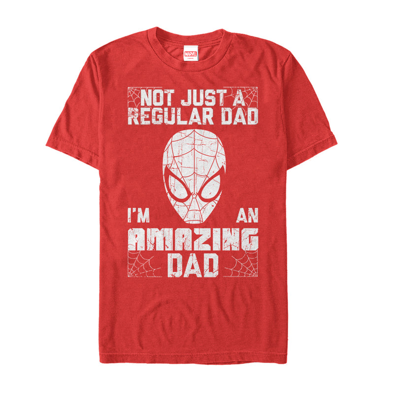 Men's Marvel Father's Day Spider-Man Not Regular Dad T-Shirt