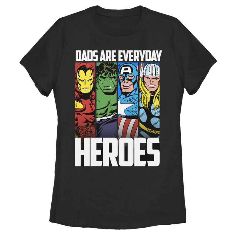 Women's Marvel Father's Day Avengers Everyday Heroes T-Shirt