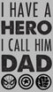 Girl's Marvel Father's Day Avengers Hero Dad T-Shirt