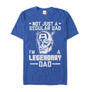 Men's Marvel Father's Day Captain America Not Regular Dad T-Shirt