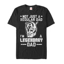 Men's Marvel Father's Day Captain America Not Regular Dad T-Shirt