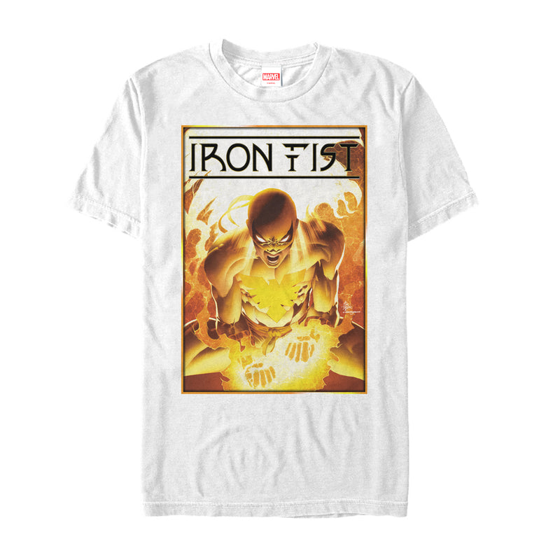 Men's Marvel Iron Fist Flames T-Shirt