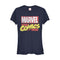 Junior's Marvel Classic Distressed Logo T-Shirt