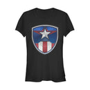 Junior's Marvel Captain America Armor Suit T-Shirt