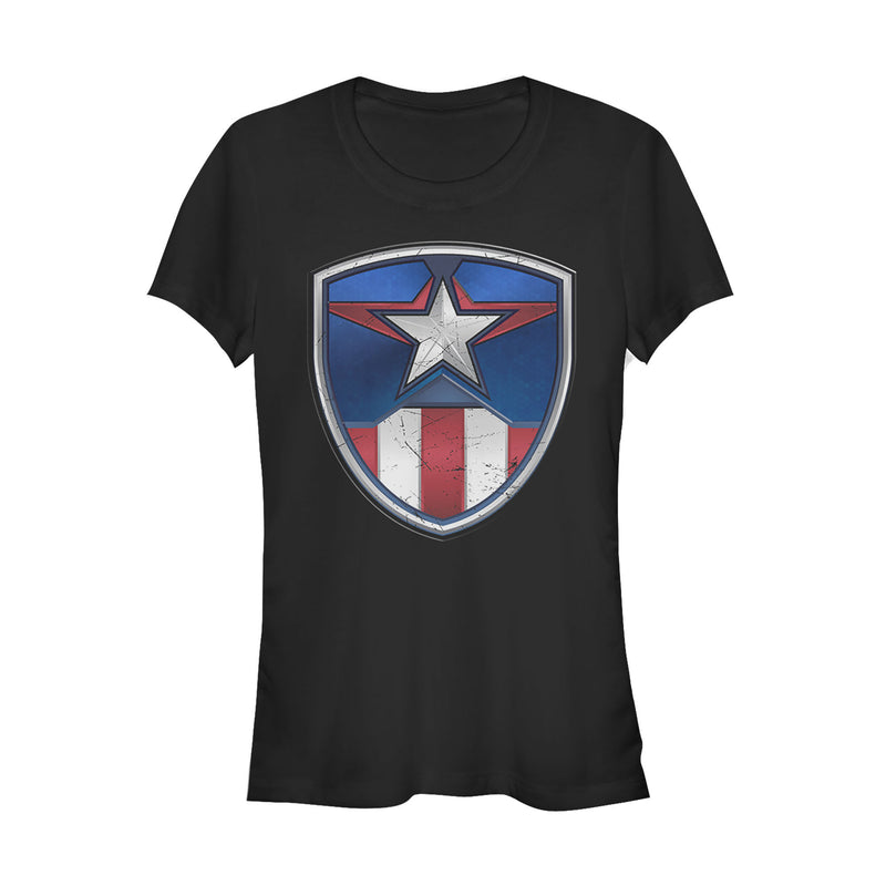 Junior's Marvel Captain America Armor Suit T-Shirt