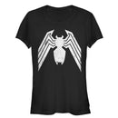 Junior's Marvel Venom Distressed Logo T-Shirt