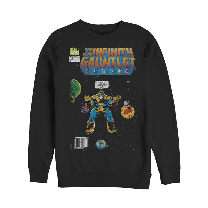 Men's Marvel Thanos Infinity Gauntlet Comic Book Sweatshirt